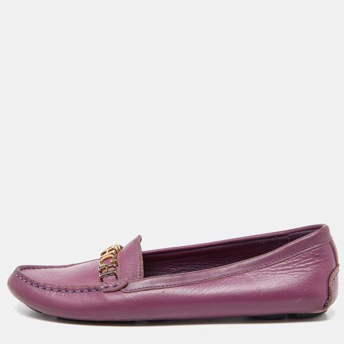 Leather Logo Detail Loafers Size 37 - CH Carolina Herrera - Modalova