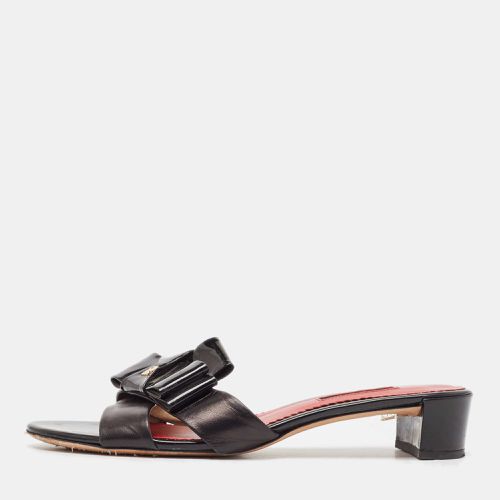 Leather Crisscross Slide Sandals Size 40 - CH Carolina Herrera - Modalova