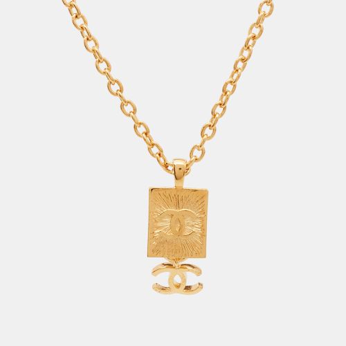 Chanel CC Lion Gold Tone Necklace - Chanel - Modalova