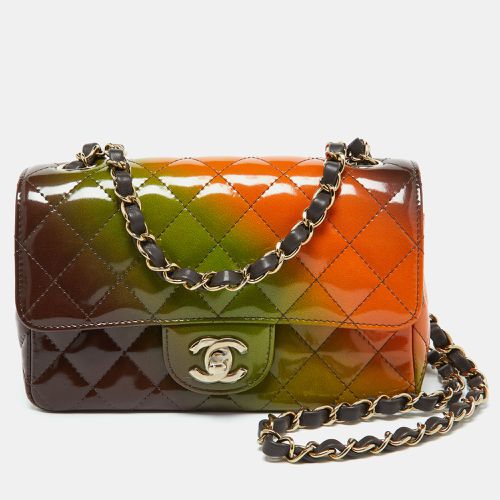 Quilted Patent Leather Mini Rectangle Classic Flap Shoulder Bag - Chanel - Modalova