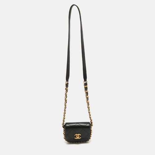 Quilted Leather Mini Framing Chain Flap Bag - Chanel - Modalova