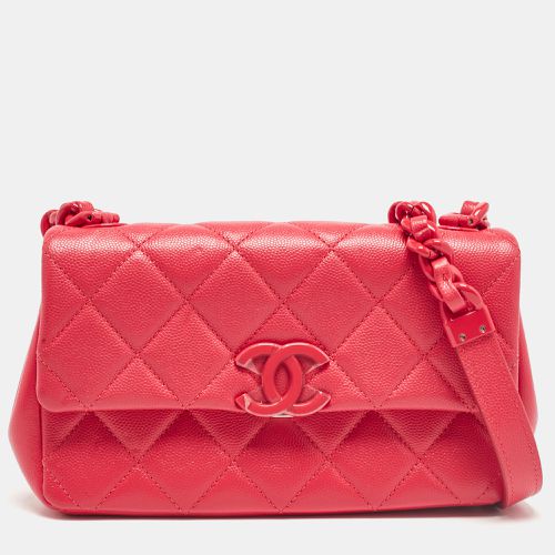 Coral Caviar Quilted Leather My everything Flap Bag - Chanel - Modalova