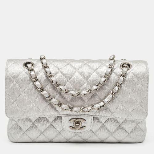 Quilted Caviar Leather Medium Classic Double Flap Bag - Chanel - Modalova