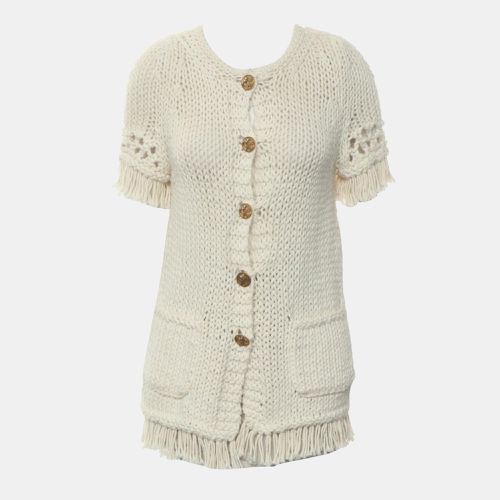 Off Cotton Wool Cardigan Dress FR Women 34 - Chanel - Modalova