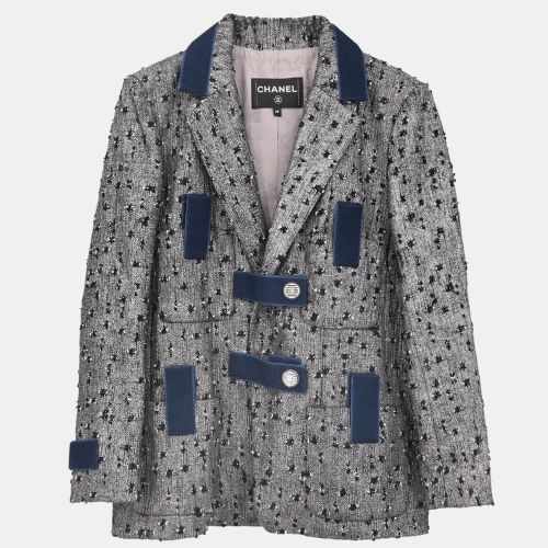 Single Breasted Jacket Gray FR 38 - Chanel - Modalova