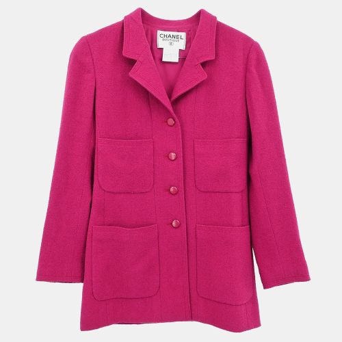 Single Breasted Jacket Fabric Jacket Size 38 - Chanel - Modalova