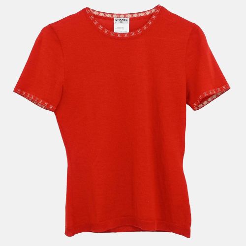 Short Sleeve Knit Top Size 36 - Chanel - Modalova