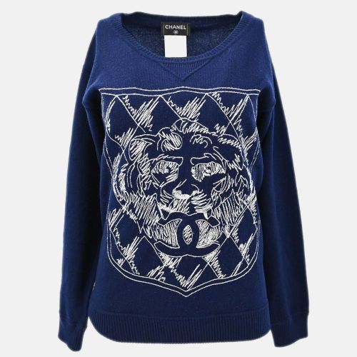 Sweater Navy Knit Top Size 34 - Chanel - Modalova