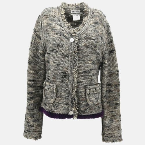 Collarless Jacket Gray 99A #42 - Chanel - Modalova