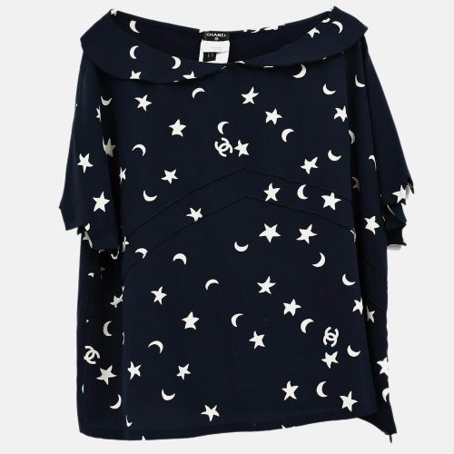 Short Sleeve Shirt Blouse Top Navy Size 50 - Chanel - Modalova