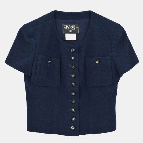 Single Breasted Jacket Navy #38 - Chanel - Modalova