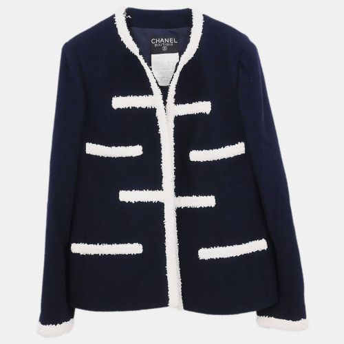 Collarless Jacket Navy 95C #44 - Chanel - Modalova