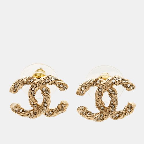 CC Crystal Twisted Tone Earrings - Chanel - Modalova