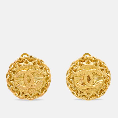 CC Tone Clip On Earrings - Chanel - Modalova