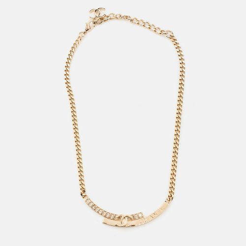 CC Crystals Tone Choker Necklace - Chanel - Modalova