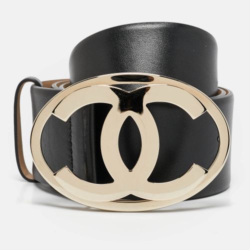 Leather Interlocking CC Buckle Belt 80 CM - Chanel - Modalova