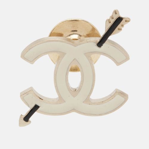 CC Arrow Tone Enamel Pin Brooch - Chanel - Modalova