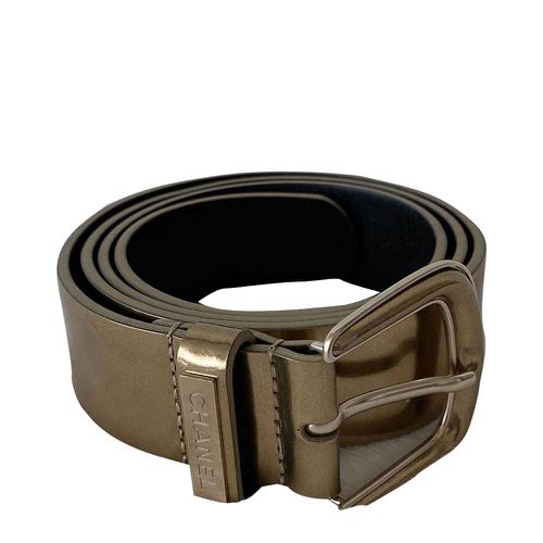 Metallic Leather Belt 85 - Chanel - Modalova