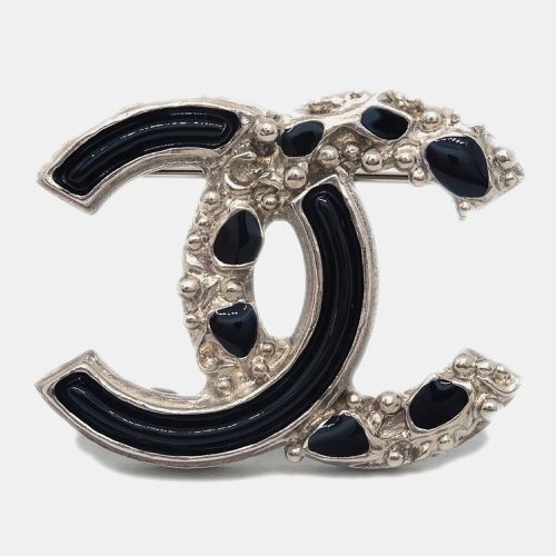 Chanel Black CC Brooch Pin Corsage - Chanel - Modalova