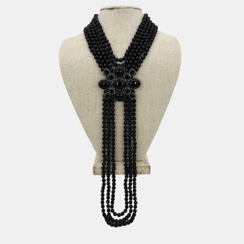 Beaded Multi Strand Emblem Necklace - Chanel - Modalova