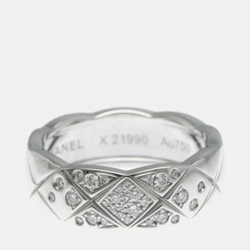 K Gold Diamond Medium Coco Crush Ring 52 - Chanel - Modalova