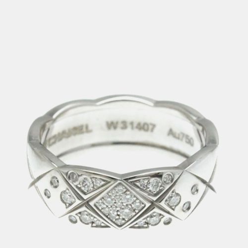 Coco Crush Medium 18K Gold Diamond Ring EU 53 - Chanel - Modalova