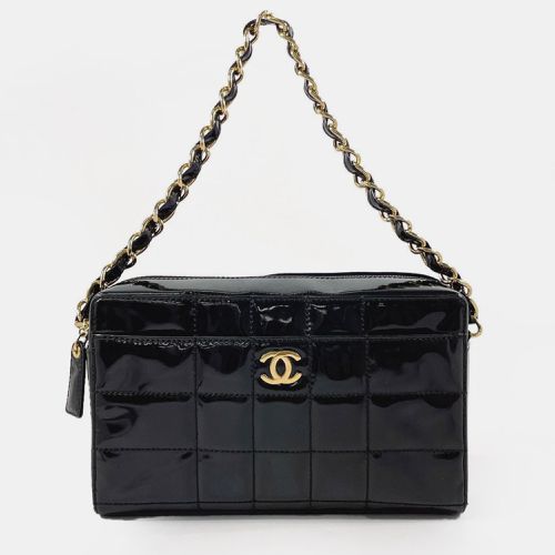 Quilted Patent Medium Chocolate Bar CC Camera Bag - Chanel - Modalova