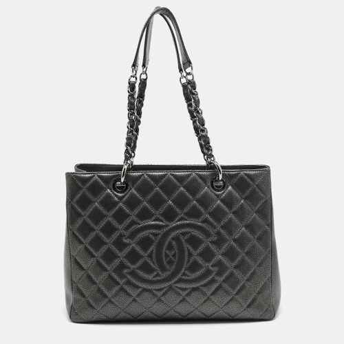 Dark Quilted Caviar Leather GST Tote - Chanel - Modalova