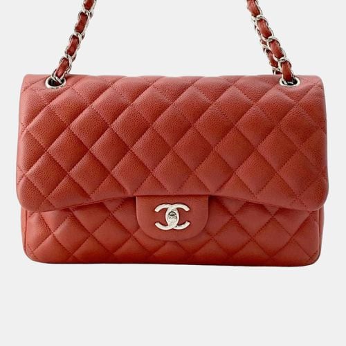 Caviar Leather Jumbo Classic Double Flap Shoulder Bag - Chanel - Modalova