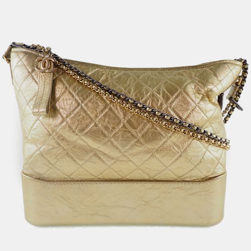 Metallic Leather Large Gabrielle Shoulder Bag - Chanel - Modalova