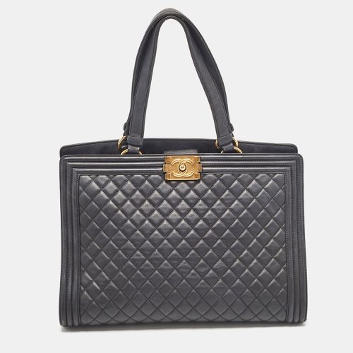 Quilted Leather Large Boy Shopper Tote - Chanel - Modalova