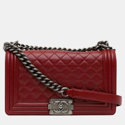 Lambskin Leather Medium Boy Flap Bag - Chanel - Modalova