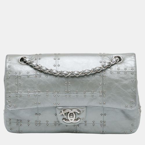 Leather Medium Embellished Airline Double Flap Bag - Chanel - Modalova