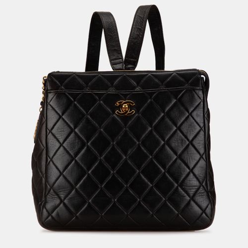 Lambskin Leather CC Quilted Backpack - Chanel - Modalova