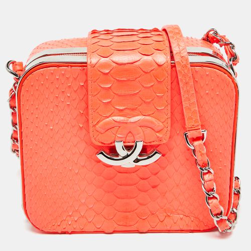 Neon Quilted Python Mini CC Box Camera Bag - Chanel - Modalova