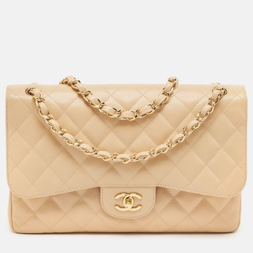 Caviar Leather Jumbo Classic Double Flap Bag - Chanel - Modalova