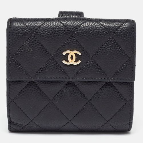 Quilted Caviar Leather CC Compact Wallet - Chanel - Modalova