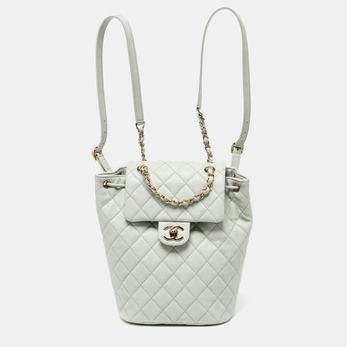 Pale Quilted Caviar Leather CC Classic Backpack - Chanel - Modalova