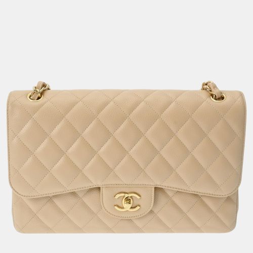 Caviar Skin Matelasse Chain Shoulder Double Flap 30cm Bag - Chanel - Modalova