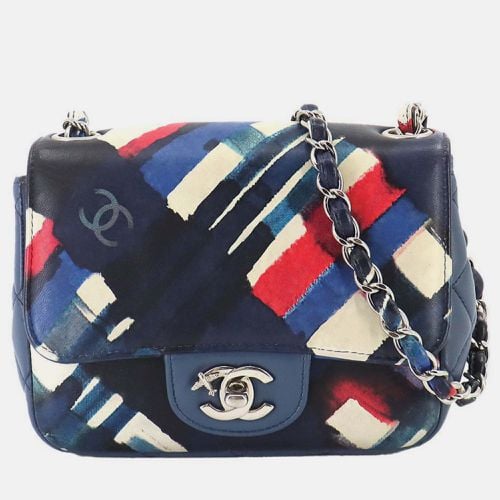 Blue White Red Silver Leather Air Line Matelasse Chain Shoulder Bag - Chanel - Modalova