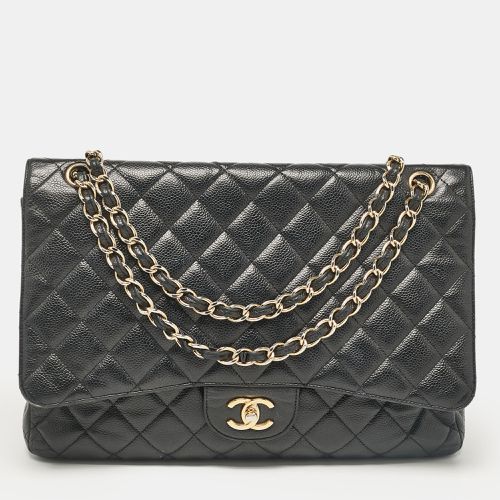 Caviar Quilted Leather Maxi Single Flap Bag - Chanel - Modalova