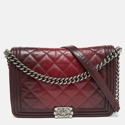 Ombre Quilted Leather Large Boy Flap Bag - Chanel - Modalova