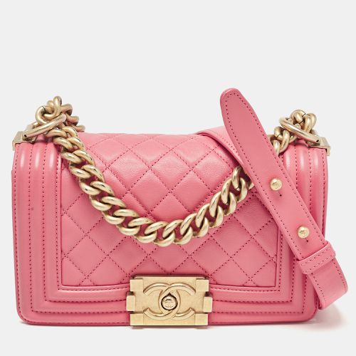 Quilted Leather Small Boy Bag - Chanel - Modalova