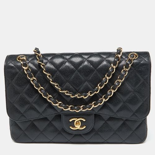 Caviar Quilted Leather Large Classic Double Flap Bag - Chanel - Modalova