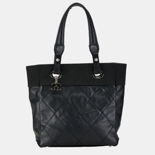 Pvc Canvas Coco Mark Paris Biarritz Tote Pm Bag - Chanel - Modalova