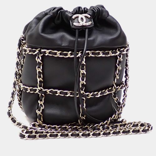 Lambskin Coco Mark Leather Chain Shoulder Bag - Chanel - Modalova