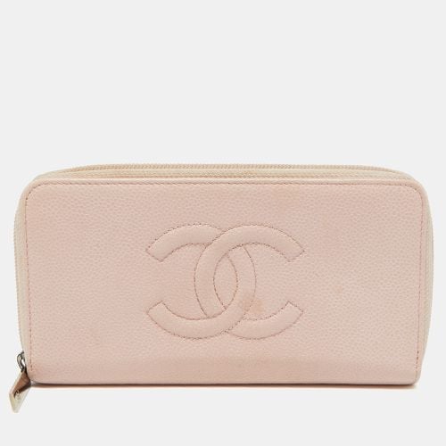 Caviar Leather CC Timeless Zip Around Wallet - Chanel - Modalova