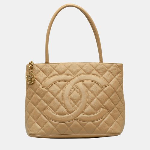 Chanel Brown Caviar Medallion Tote - Chanel - Modalova