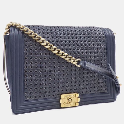 Leather Boy Coco Mark Chain Shoulder Bag - Chanel - Modalova