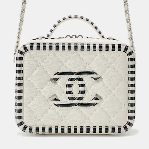 Caviar Skin Black CC Filigree Vanity Chain Shoulder Bag - Chanel - Modalova